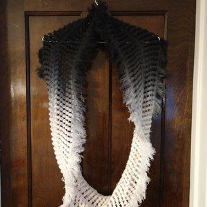 Ombre Open-Knit Infinity Scarf